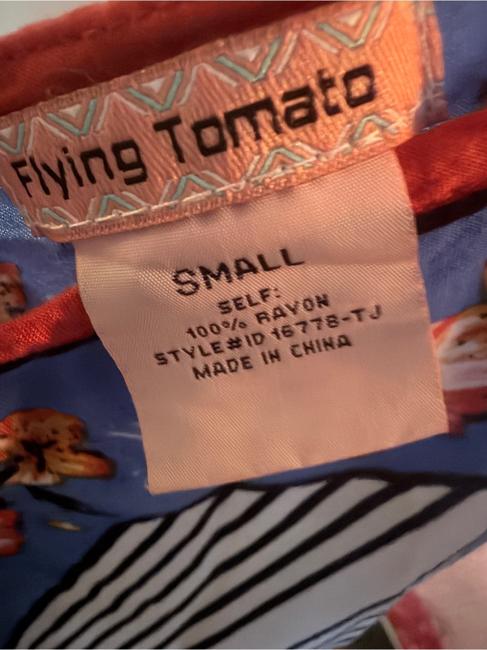 Flying Tomato Blue and Red Floral Patterned Dress NWOT - Picture 4 of 4